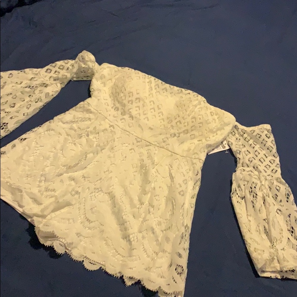 Charlotte Russe Off the shoulder Shorts Romper